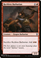 Reckless Barbarian [The List Reprints] | Amazing Games TCG