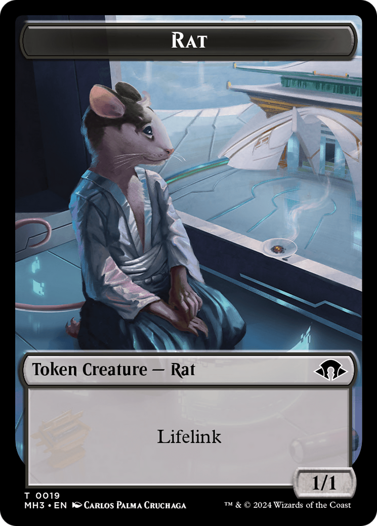 Eldrazi Spawn // Rat Double-Sided Token [Modern Horizons 3 Tokens] | Amazing Games TCG