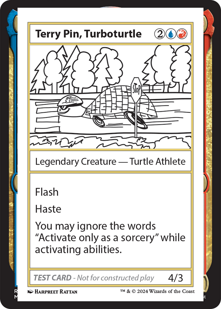 Terry Pin, Turboturtle [Mystery Booster 2 Playtest Cards] | Amazing Games TCG