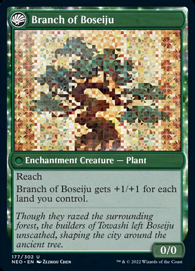 Boseiju Reaches Skyward // Branch of Boseiju [Kamigawa: Neon Dynasty] | Amazing Games TCG