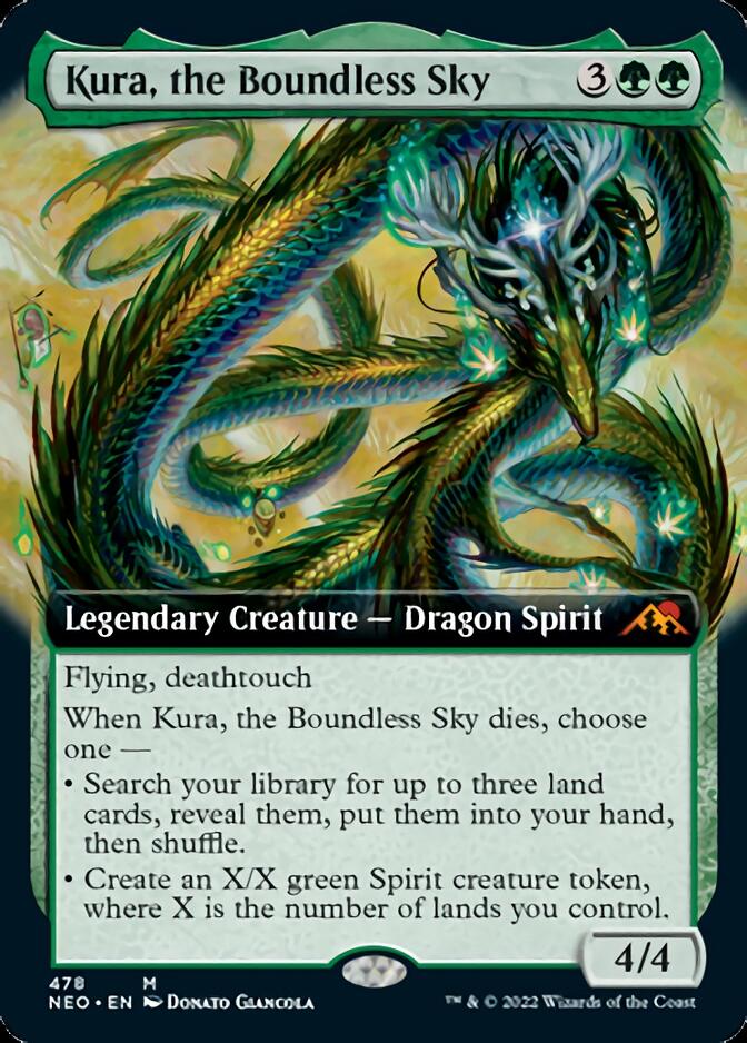 Kura, the Boundless Sky (Extended Art) [Kamigawa: Neon Dynasty] | Amazing Games TCG