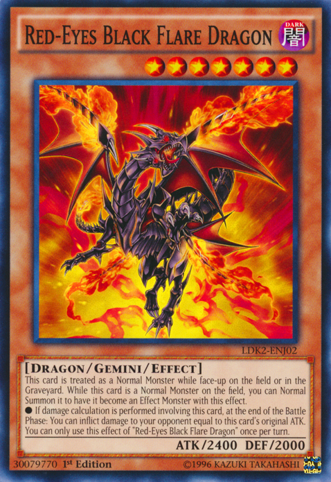 Red-Eyes Black Flare Dragon [LDK2-ENJ02] Common | Amazing Games TCG