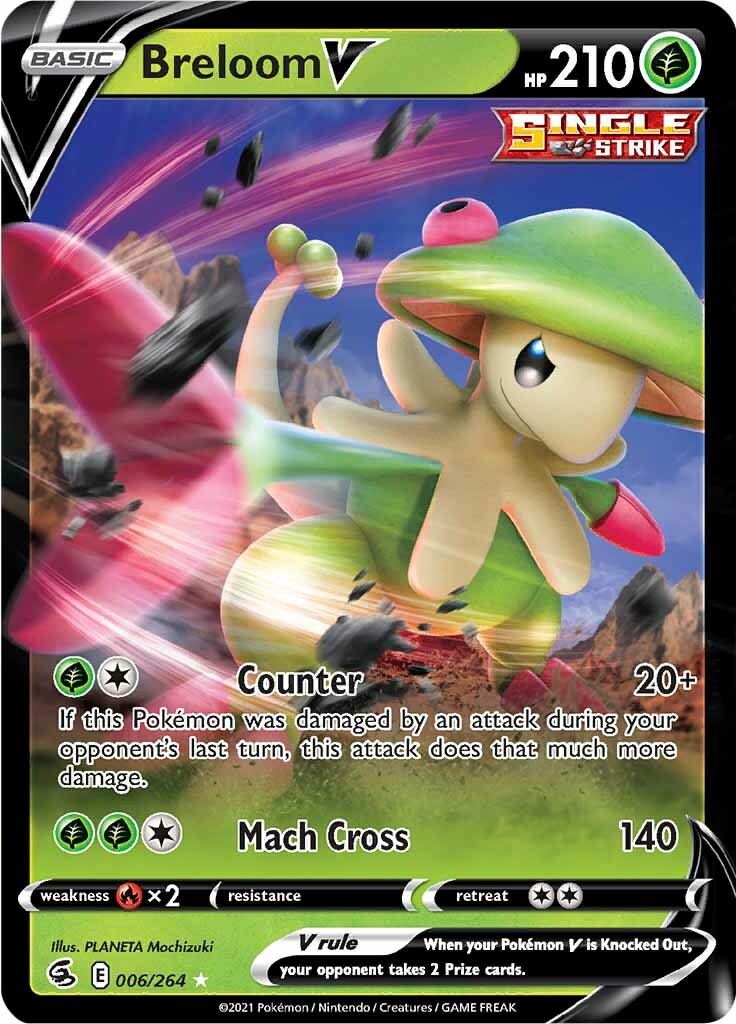 Breloom V (006/264) [Sword & Shield: Fusion Strike] | Amazing Games TCG