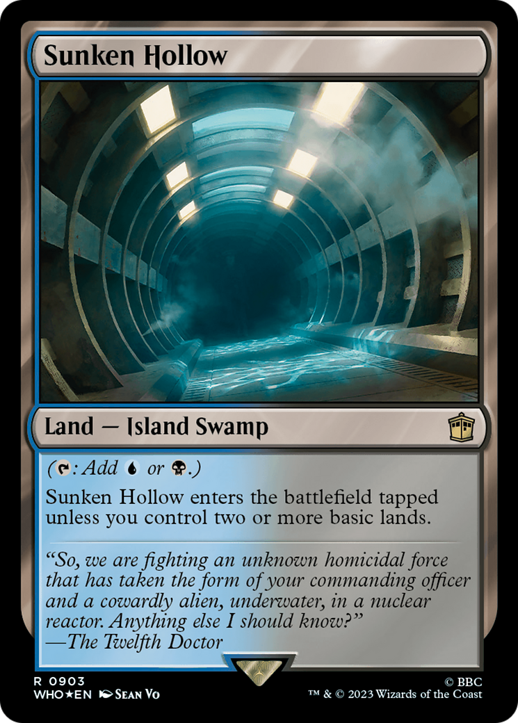 Sunken Hollow (Surge Foil) [Doctor Who] | Amazing Games TCG