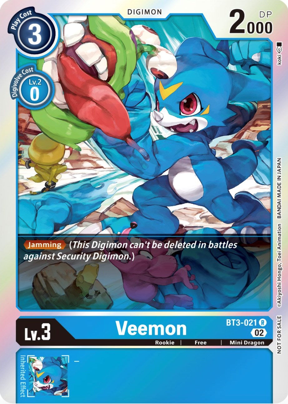 Veemon [BT3-021] (Official Tournament Pack Vol.8) [Release Special Booster Promos] | Amazing Games TCG