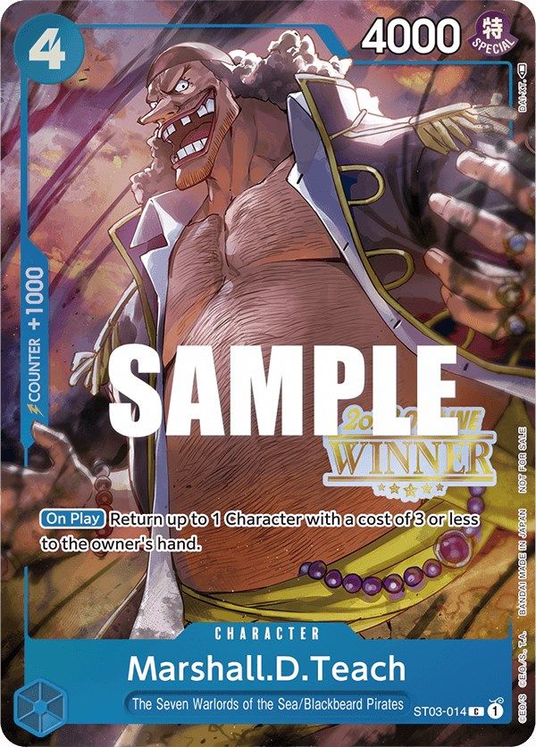 Marshall.D.Teach (Offline Regional 2023) [Winner] [One Piece Promotion Cards] | Amazing Games TCG