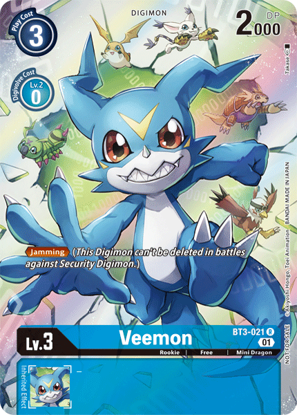 Veemon [BT3-021] (1-Year Anniversary Box Topper) [Promotional Cards] | Amazing Games TCG