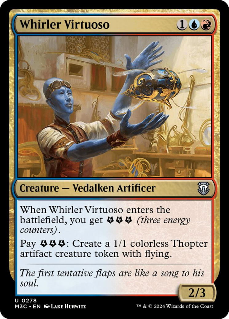 Whirler Virtuoso (Ripple Foil) [Modern Horizons 3 Commander] | Amazing Games TCG