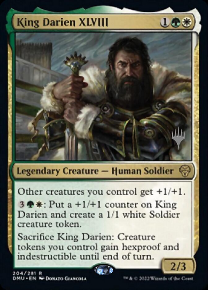 King Darien XLVIII (Promo Pack) [Dominaria United Promos] | Amazing Games TCG