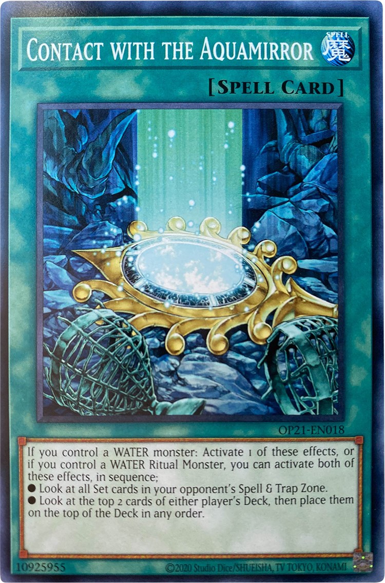 Contact with the Aquamirror [OP21-EN018] Common | Amazing Games TCG