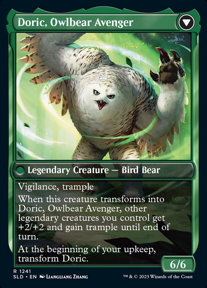 Doric, Nature's Warden // Doric, Owlbear Avenger [Secret Lair Drop Series] | Amazing Games TCG