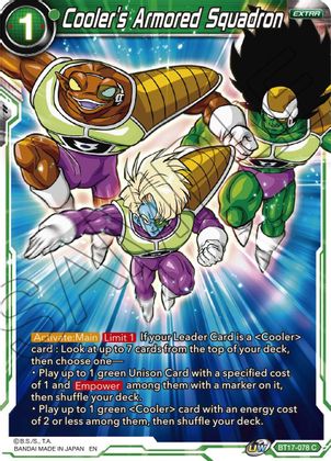 Cooler's Armored Squadron (BT17-078) [Ultimate Squad] | Amazing Games TCG