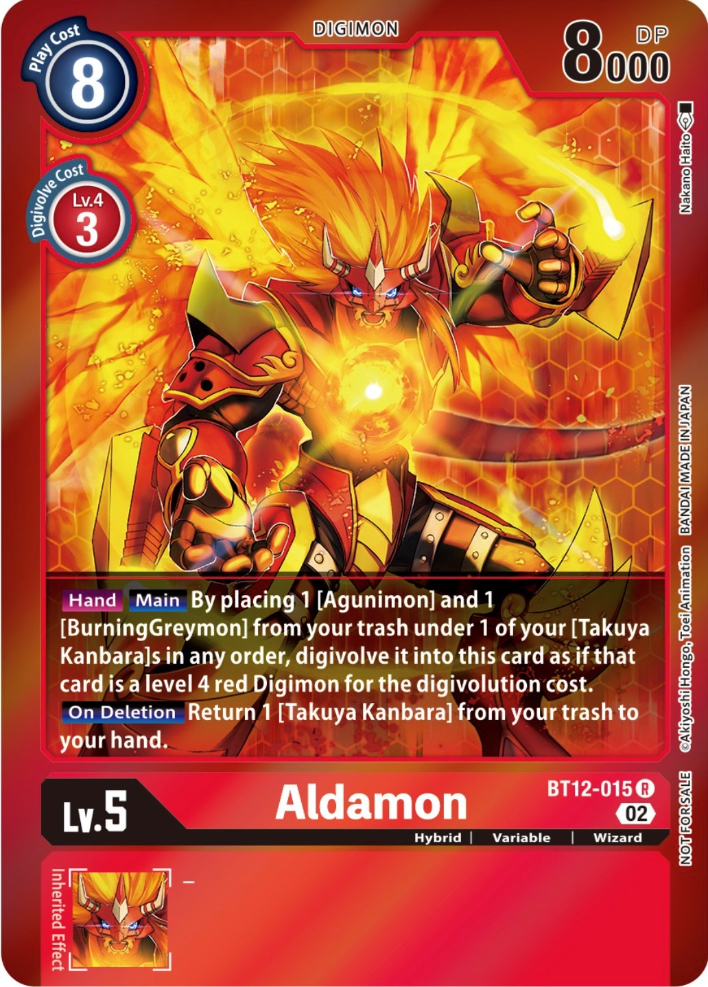 Aldamon [BT12-015] (Tamer Party -Special-) [Across Time Promos] | Amazing Games TCG