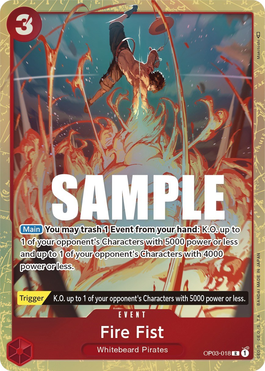 Fire Fist (Alternate Art) [Pillars of Strength] | Amazing Games TCG