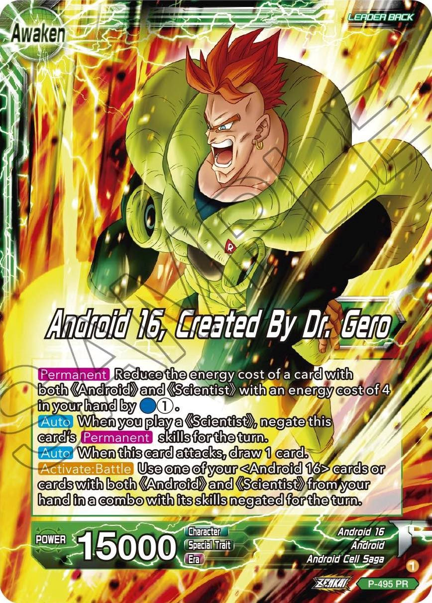 Android 16 // Android 16, Created By Dr. Gero (P-495) [Promotion Cards] | Amazing Games TCG