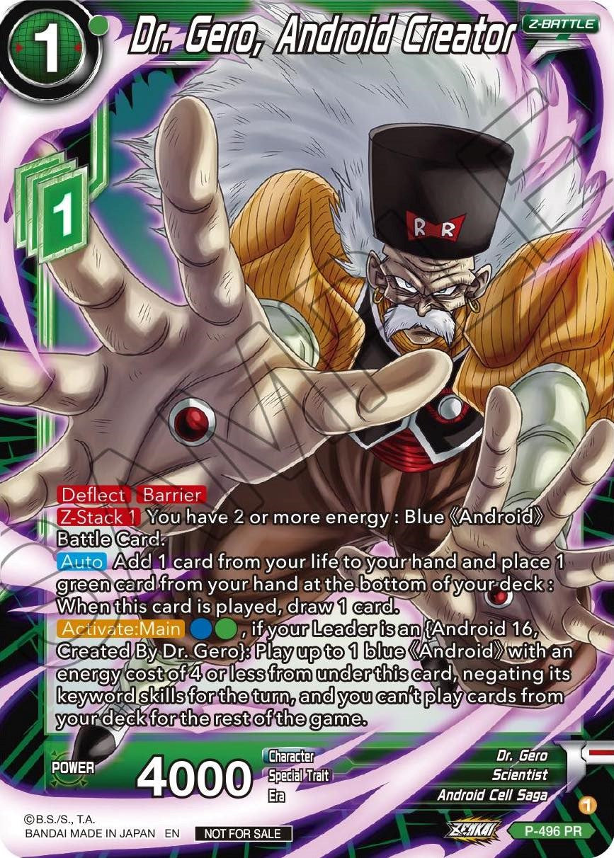 Dr. Gero, Android Creator (P-496) [Promotion Cards] | Amazing Games TCG