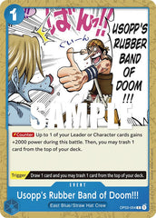 Usopp's Rubber Band of Doom!!! [Pillars of Strength] | Amazing Games TCG