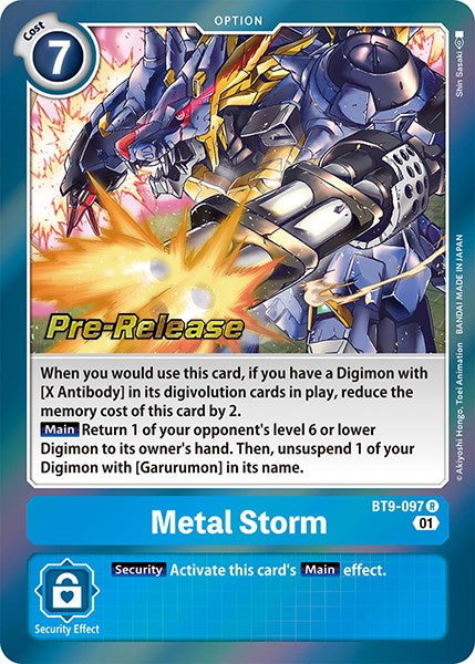 Metal Storm [BT9-097] [X Record Pre-Release Promos] | Amazing Games TCG