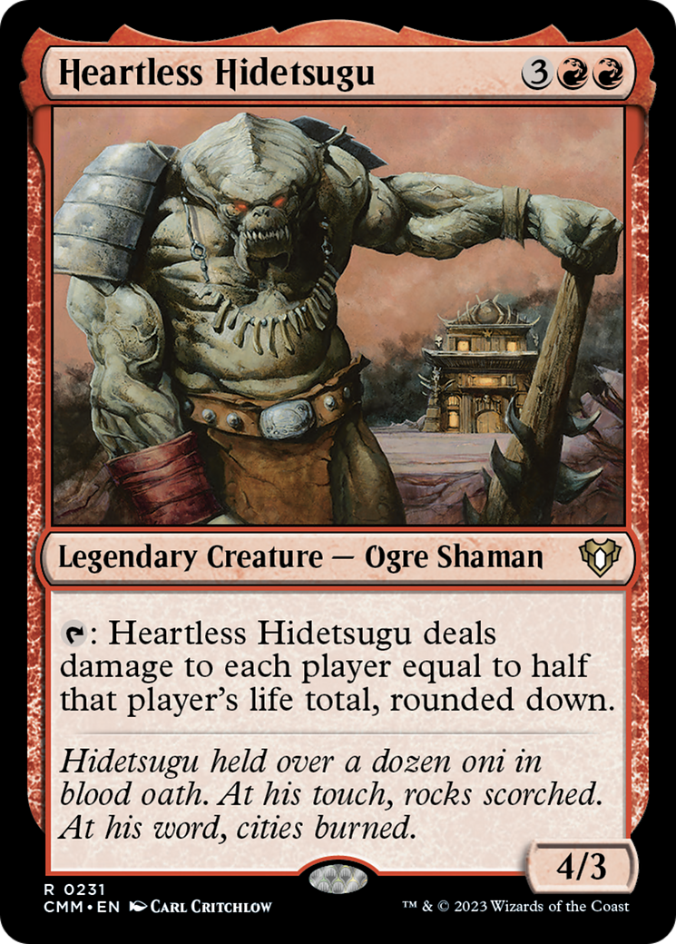 Heartless Hidetsugu [Commander Masters] | Amazing Games TCG