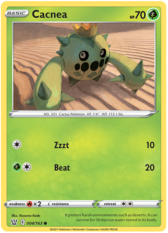 Cacnea (004/163) [Sword & Shield: Battle Styles] | Amazing Games TCG