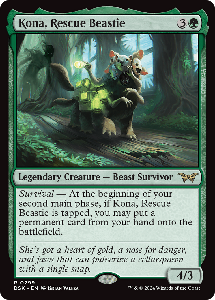 Kona, Rescue Beastie (0299) [Duskmourn: House of Horror] | Amazing Games TCG