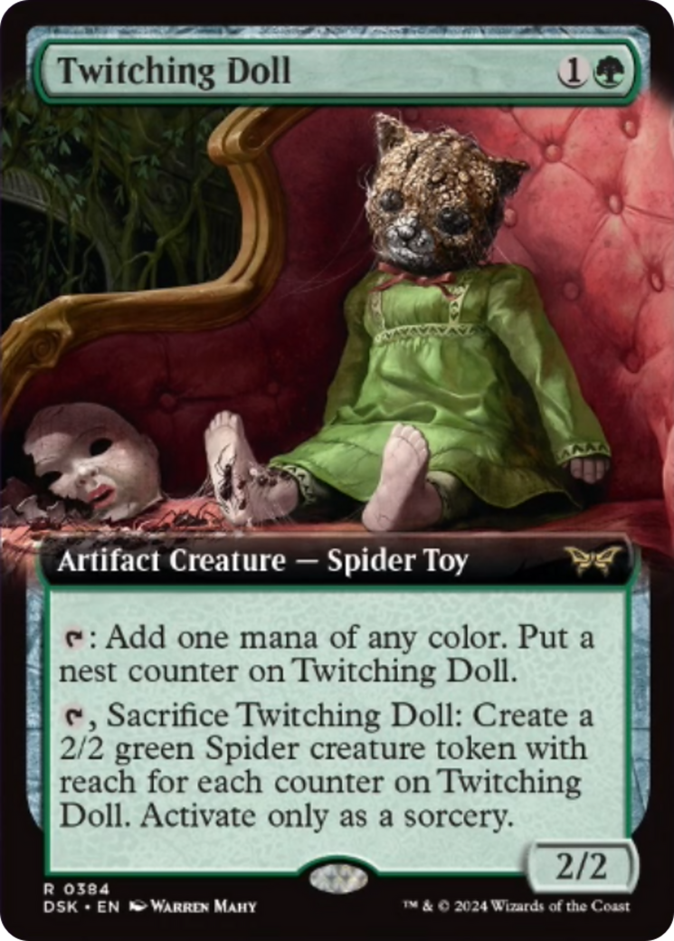 Twitching Doll (Extended Art) [Duskmourn: House of Horror] | Amazing Games TCG