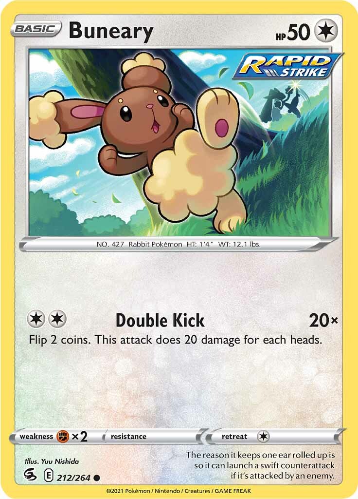 Buneary (212/264) [Sword & Shield: Fusion Strike] | Amazing Games TCG