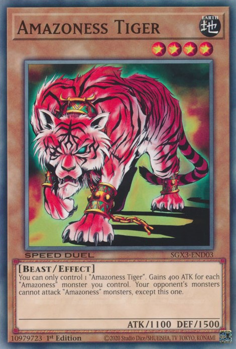 Amazoness Tiger [SGX3-END03] Common | Amazing Games TCG