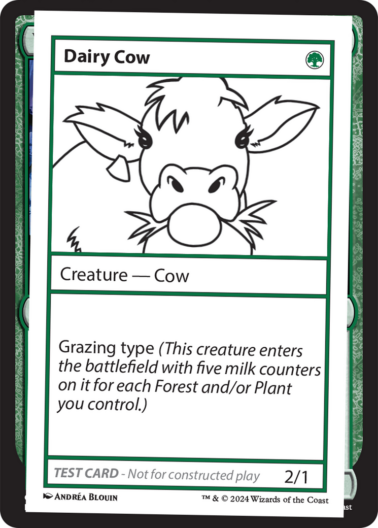 Dairy Cow [Mystery Booster 2 Playtest Cards] | Amazing Games TCG