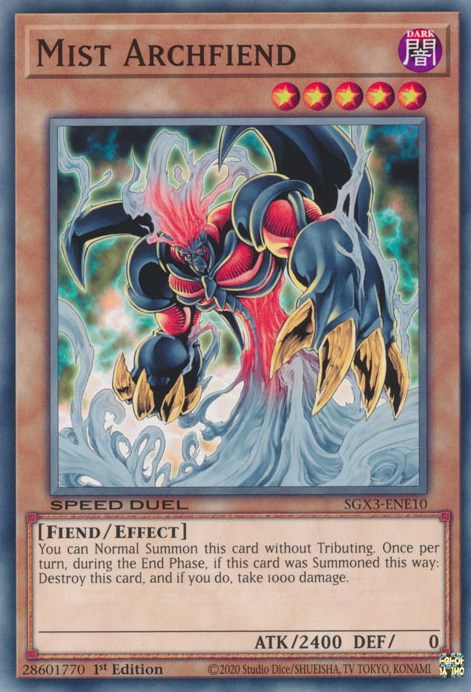 Mist Archfiend [SGX3-ENE10] Common | Amazing Games TCG