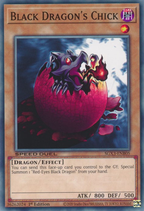 Black Dragon's Chick [SGX3-ENB05] Common | Amazing Games TCG