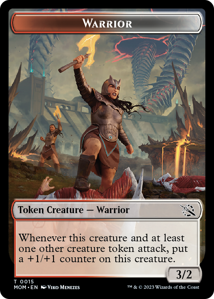 Warrior // Spirit (13) Double-Sided Token [March of the Machine Tokens] | Amazing Games TCG