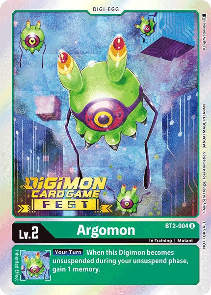 Argomon [BT2-004] (Digimon Card Game Fest 2022) [Release Special Booster Promos] | Amazing Games TCG