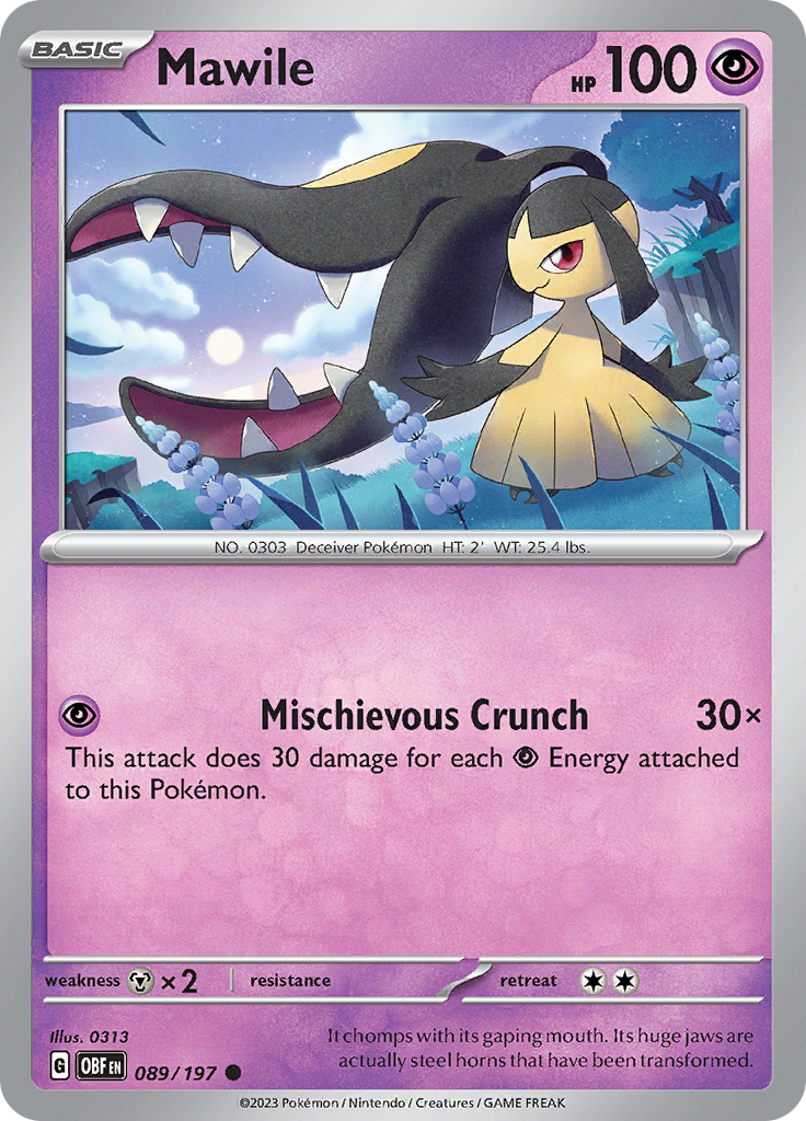 Mawile (089/197) [Scarlet & Violet: Obsidian Flames] | Amazing Games TCG