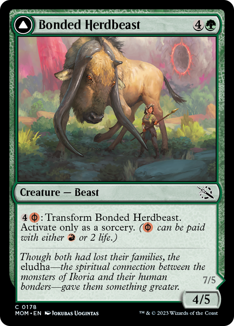 Bonded Herdbeast // Plated Kilnbeast [March of the Machine] | Amazing Games TCG