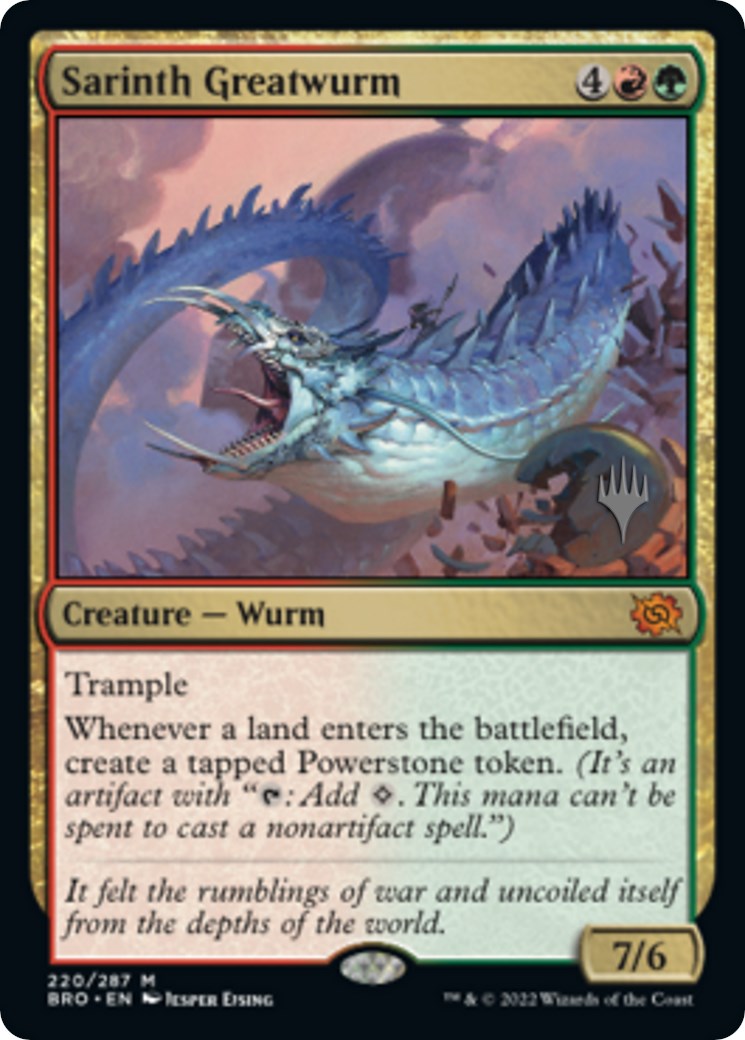 Sarinth Greatwurm (Promo Pack) [The Brothers' War Promos] | Amazing Games TCG