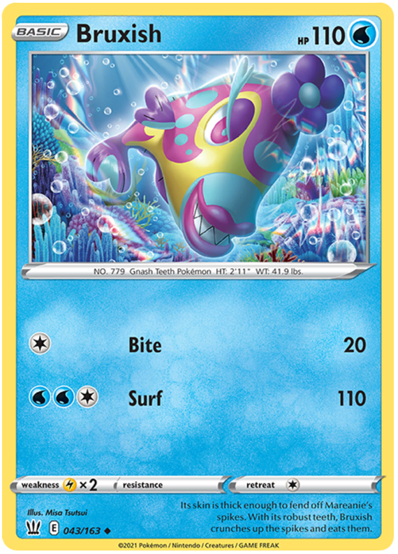 Bruxish (043/163) [Sword & Shield: Battle Styles] | Amazing Games TCG