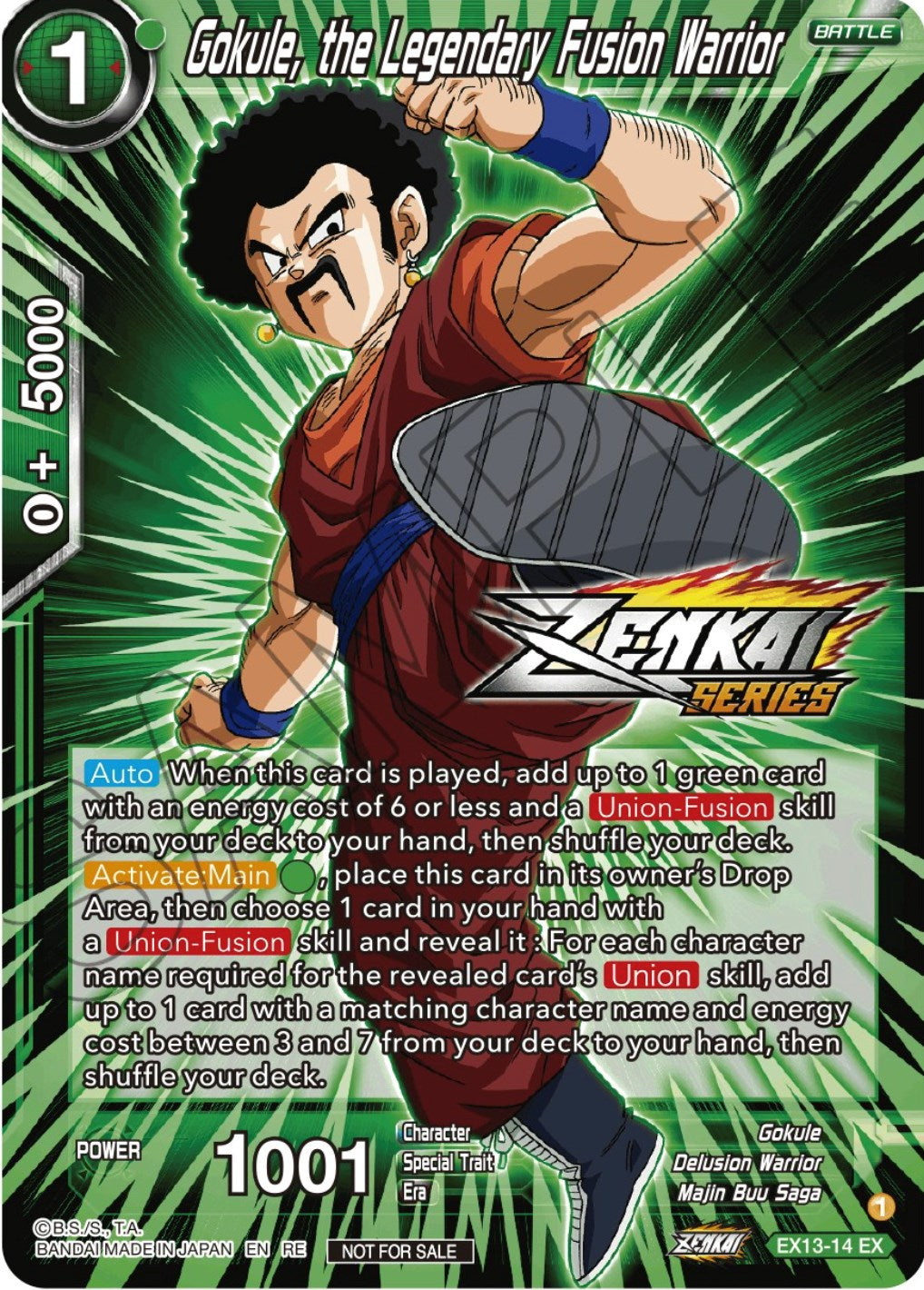 Gokule, the Legendary Fusion Warrior (Event Pack 12) (EX13-14) [Tournament Promotion Cards] | Amazing Games TCG