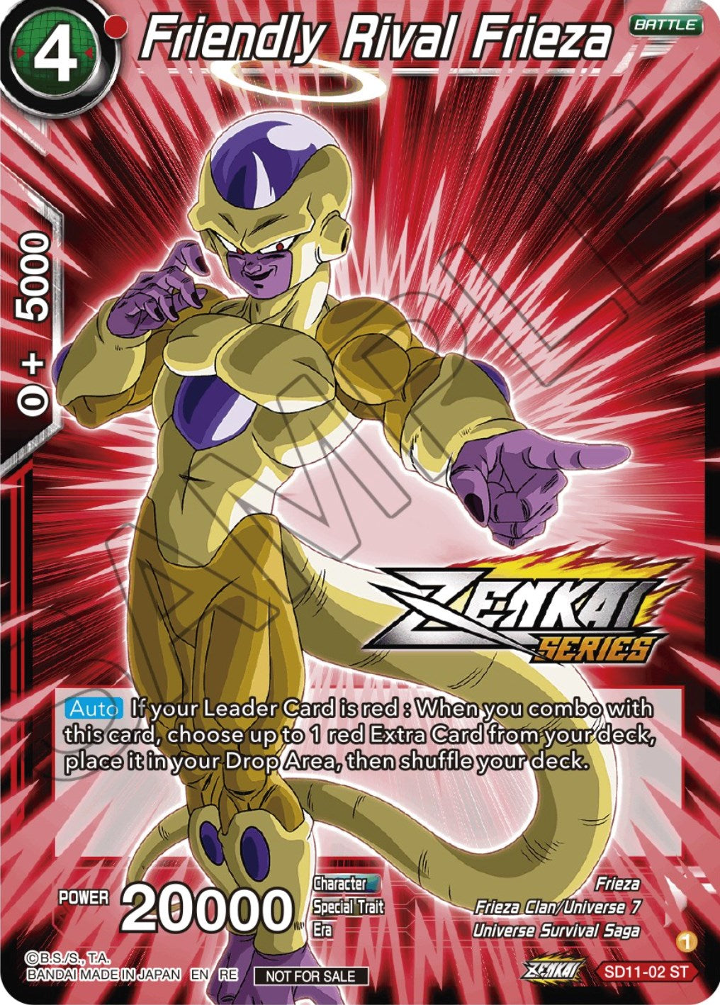 Friendly Rival Frieza (Event Pack 12) (SD11-02) [Tournament Promotion Cards] | Amazing Games TCG