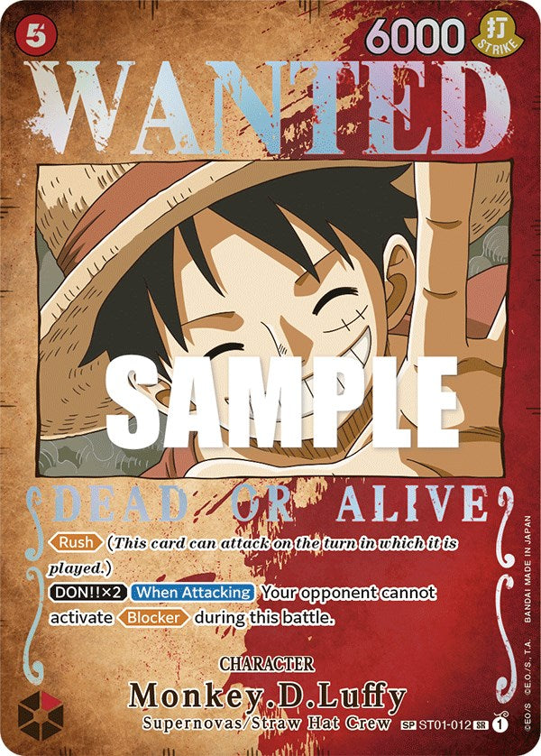 Monkey.D.Luffy (Wanted Poster) [Pillars of Strength] | Amazing Games TCG