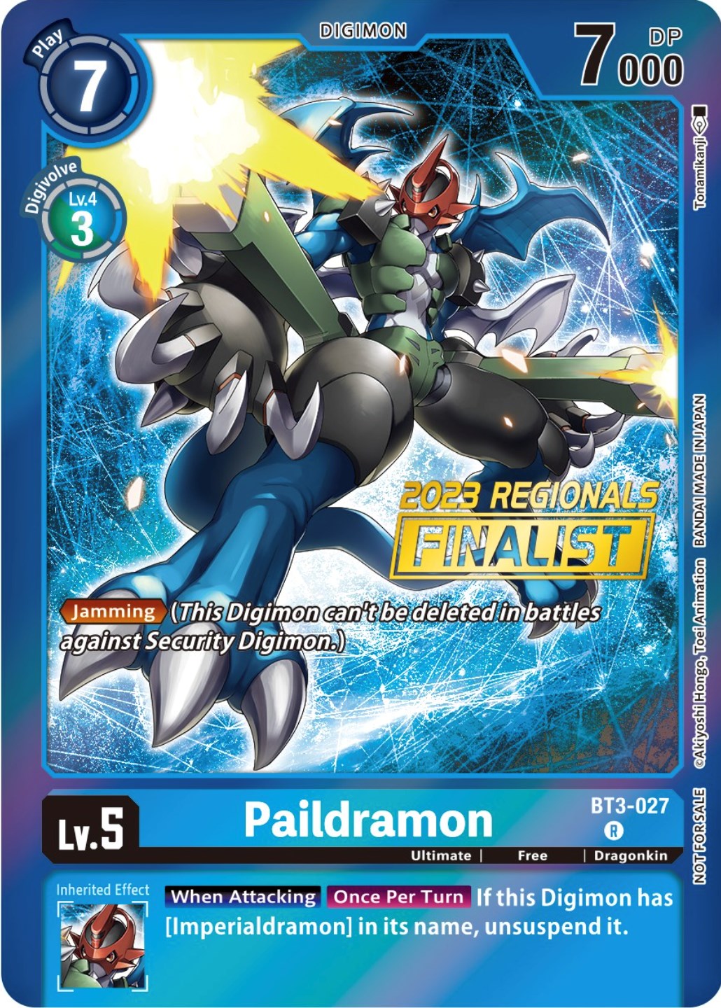 Paildramon [BT3-027] (2023 Regionals Finalist) [Release Special Booster Promos] | Amazing Games TCG