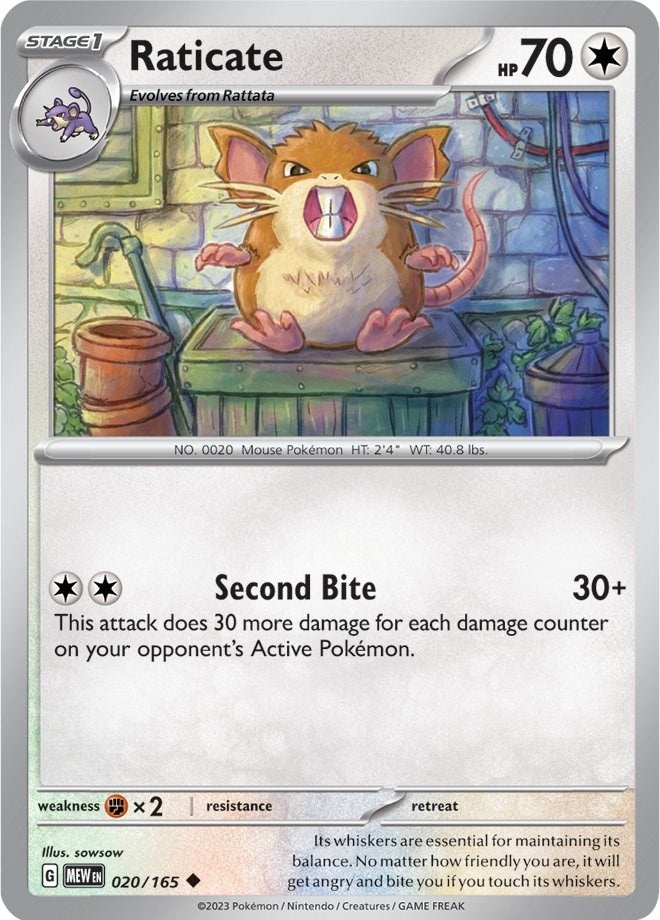 Raticate (020/165) [Scarlet & Violet: 151] | Amazing Games TCG