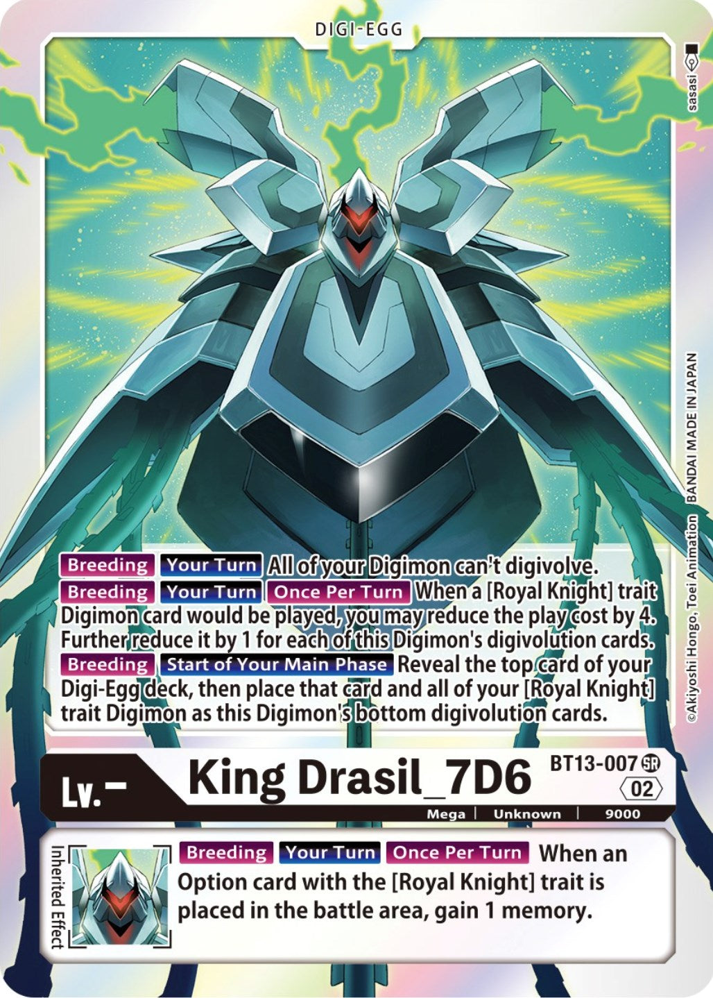 King Drasil_7D6 [BT13-007] [Versus Royal Knights Booster] | Amazing Games TCG