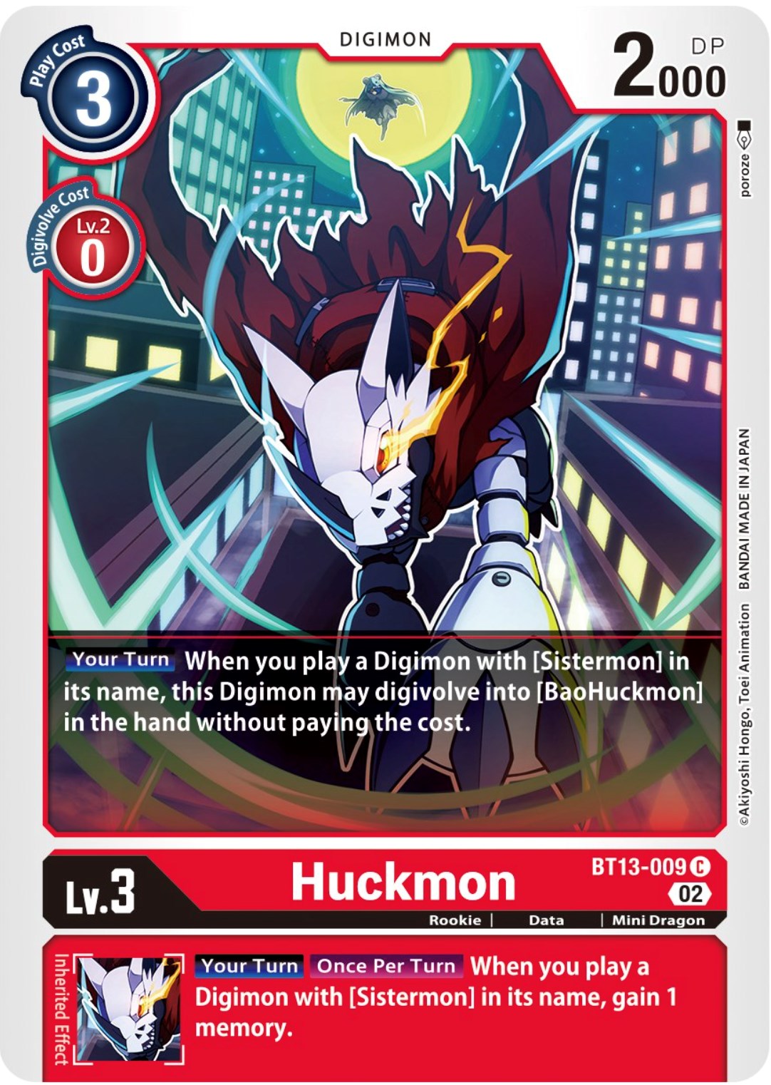 Huckmon [BT13-009] [Versus Royal Knights Booster] | Amazing Games TCG