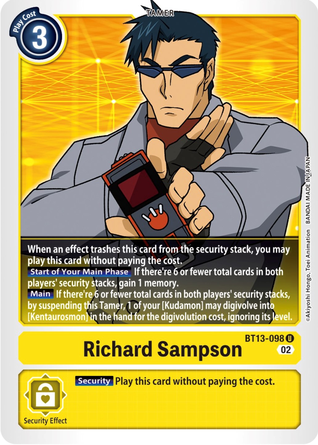 Richard Sampson [BT13-098] [Versus Royal Knights Booster] | Amazing Games TCG