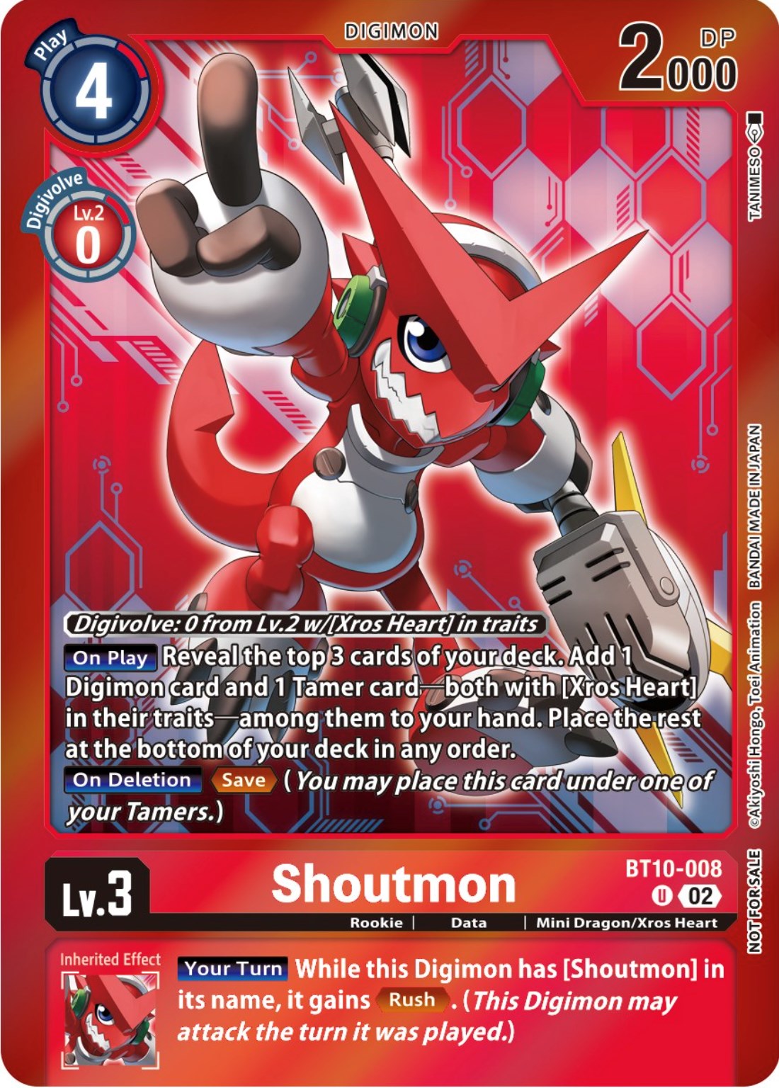 Shoutmon [BT10-008] (Event Pack 5) [Xros Encounter Promos] | Amazing Games TCG