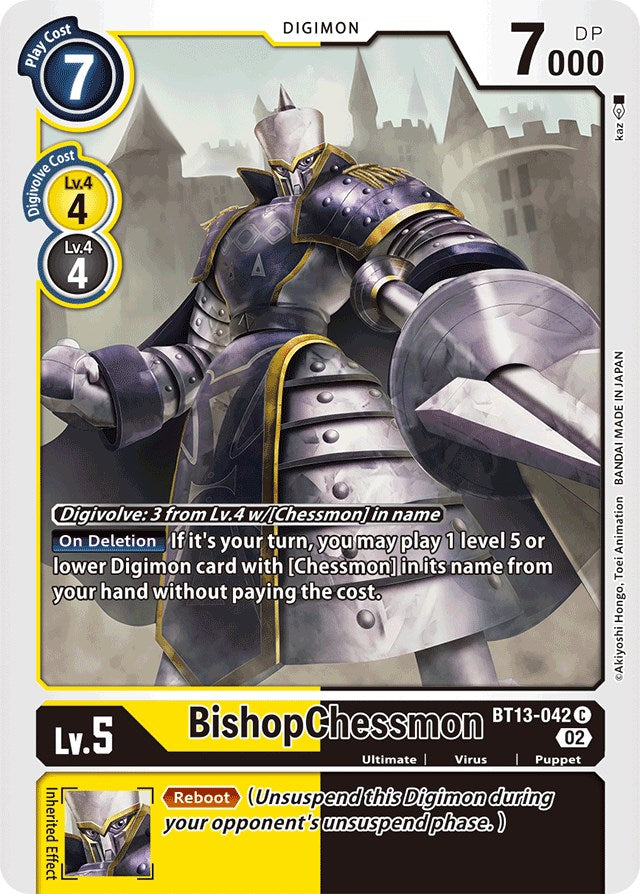 BishopChessmon [BT13-042] [Versus Royal Knights Booster] | Amazing Games TCG