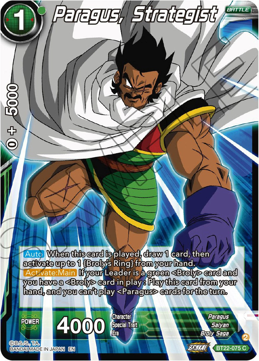 Paragus, Strategist (BT22-075) [Critical Blow] | Amazing Games TCG