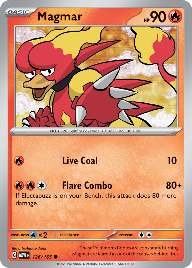 Magmar (126/165) [Scarlet & Violet: 151] | Amazing Games TCG