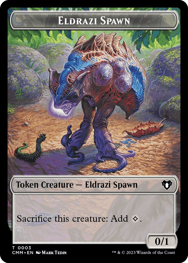 Eldrazi Spawn // Phyrexian Germ Double-Sided Token [Commander Masters Tokens] | Amazing Games TCG